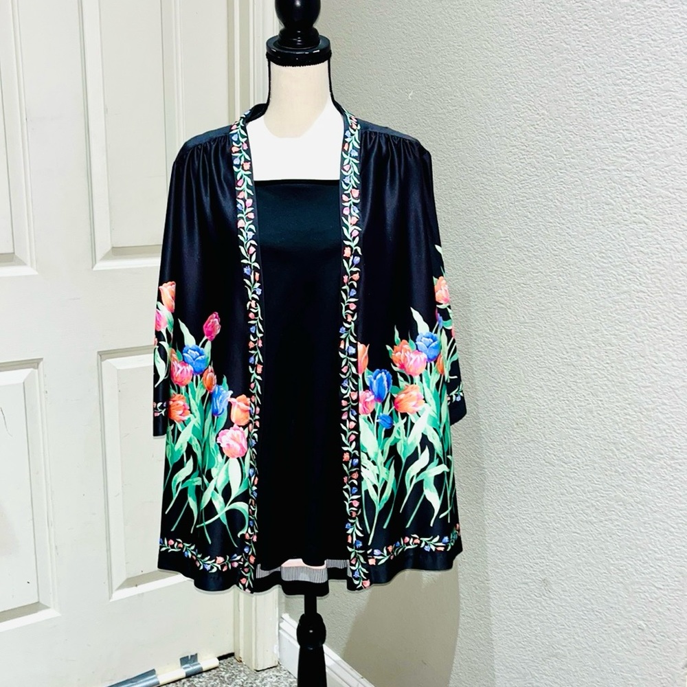 Topnotch Open Cardigan attach tank top.